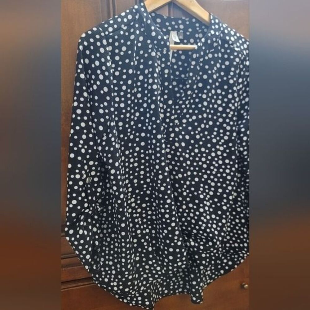 polka dot blouse